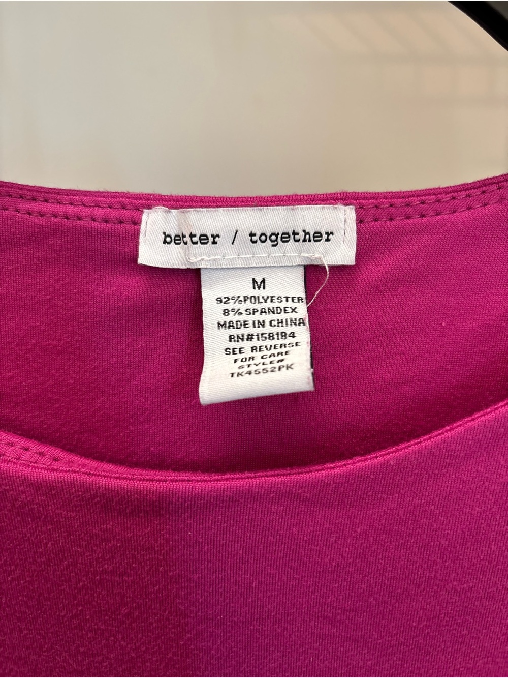 Eileen Fisher Long-Sleeve Crewneck Tee in Fuchsia - Picture 2 of 3